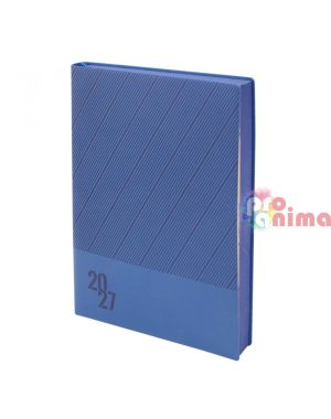 Бележник с дати 2027 Термо Flexy с порезка 14.5 × 21 cm Тъмносин и Оранжев